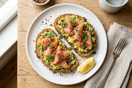 Avocado Toast with Smoked Salmon & Seeds