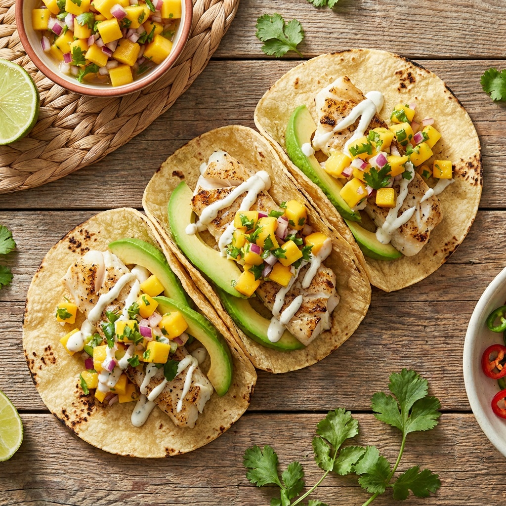 Caribbean Fish Tacos