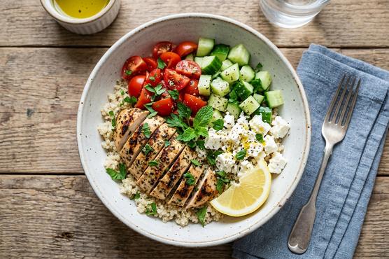 Greek Chicken & Quinoa Bowl