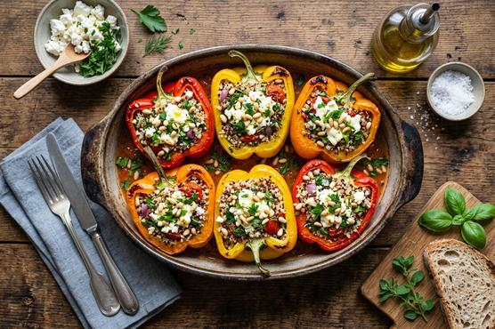Mediterranean Stuffed Bell Peppers