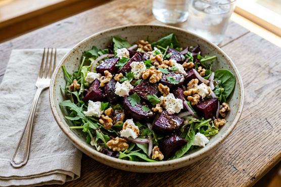 Roasted Beet & Goat Cheese Salad
