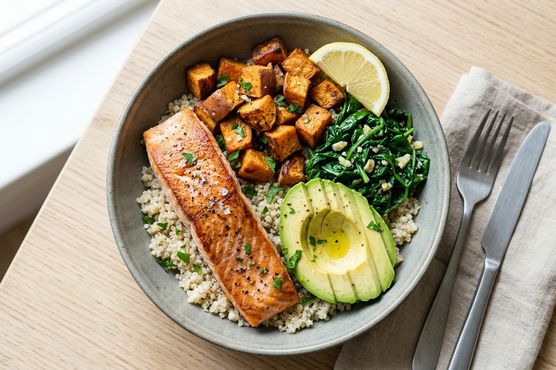 Salmon & Sweet Potato Power Bowl